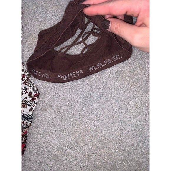 Forever 21 Elephant Crop Top w/ Anemone Strappy Bra - Picture 6 of 6